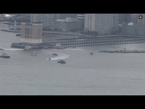 LIVE: Helicopter crashes in the Hudson River off Manhattan