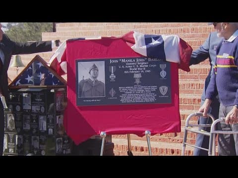 Legendary Marine Corps Sgt. John Basilone honored at Mt. Soledad Veterans Memorial