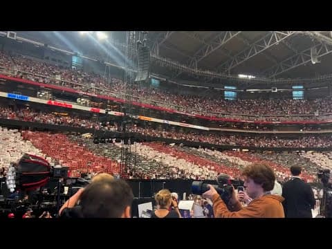 Massive crowd fills Arizona Cardinals' stadium for Charlie Kirk's memorial service