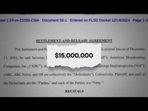 ABC News settles Trump defamation suit