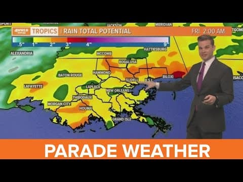 New Orleans Weather: Mid week storms; cold for parade weekend