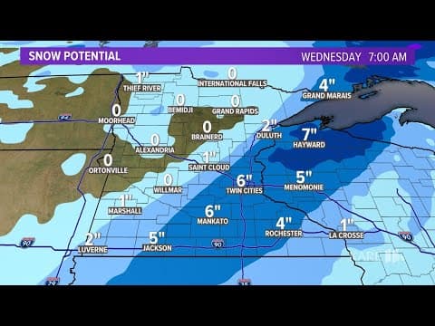 LIVE RADAR: Snow falls across Minnesota, Wisconsin