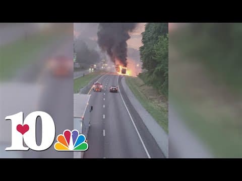 THP: Tractor-trailer fire closes northbound lanes on I-75 past Rocky Top