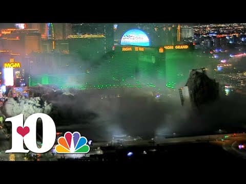 A famous Vegas casino was reduced to rubble after closing its doors for good