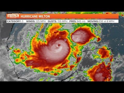 Milton strengthens into a Category 3 hurricane as Florida prepares for massive evacuations