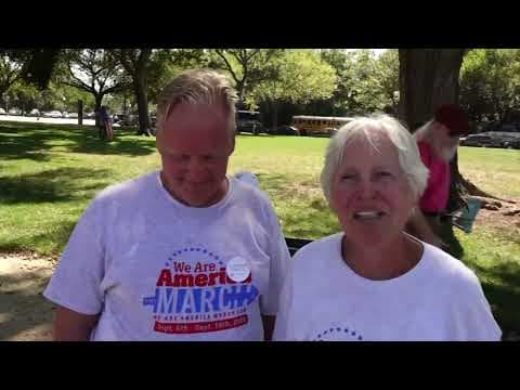 160-mile march for democracy arrives in Washington from Philadelphia