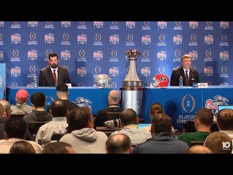 Ryan Day and Kirby Smart discuss Peach Bowl matchup | Ohio State vs Georgia