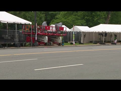 Preparations for the National Memorial Day Parade underway
