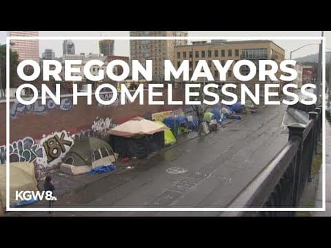 Oregon mayors present plan for addressing homelessness