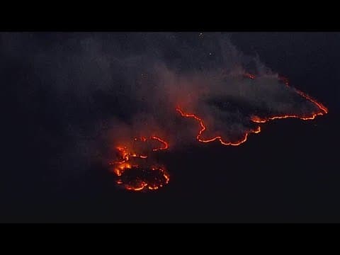 Brush fires burn in the DMV region