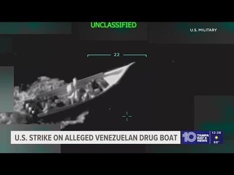 Trump says US strike on vessel in Caribbean targeted Venezuela's Tren de Aragua gang, killed 11