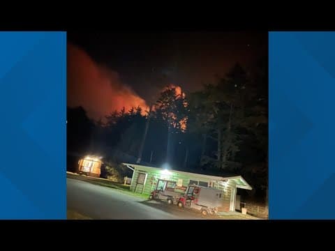 Evacuations underway for wildfire near Neah Bay
