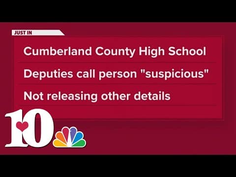 Sheriff: 'Suspicious suspect' taken into custody at Cumberland County High School