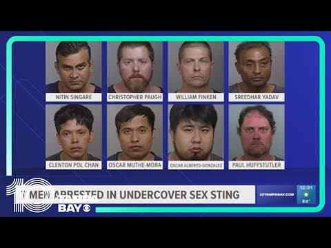 8 men accused of traveling to meet minors for sex arrested in Manatee County sting operation