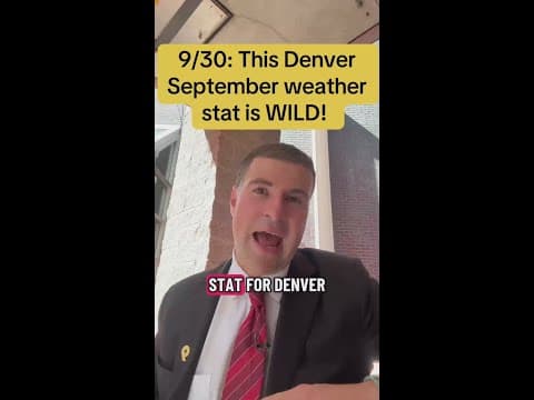 9/30: This Denver September weather stat is WILD!