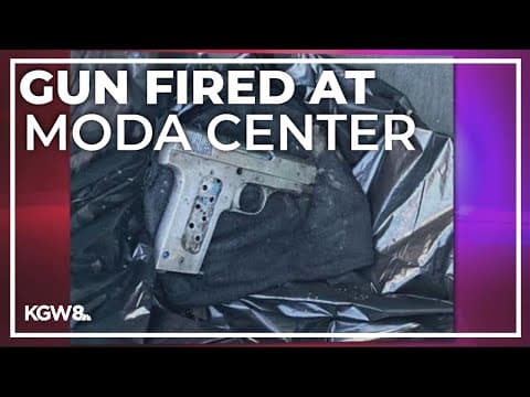 Man arrested after firing gun in porta potty at Rose Quarter