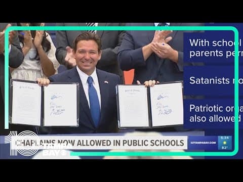 New Florida law allows chaplains in public schools