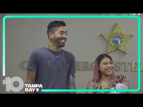 Hillsborough deputy reunites with family weeks after helping deliver baby girl