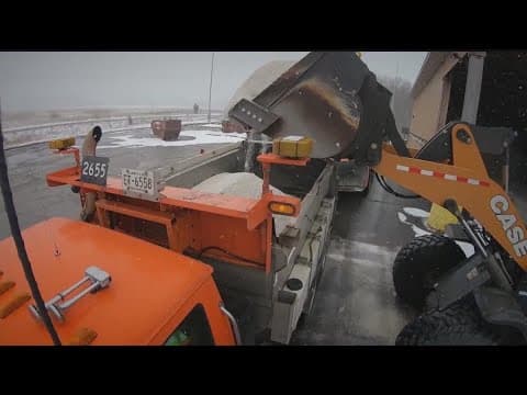 Hundreds of MnDOT plows work to clear the roads on Wednesday morning