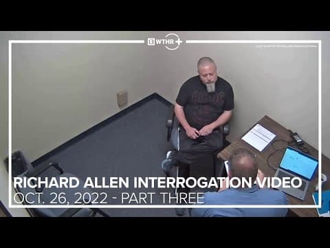 Delphi Murders Case | Richard Allen interrogation video | Oct. 26, 2022 (Part 3)