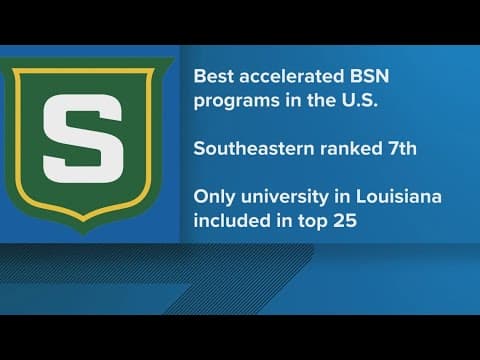Southeastern Louisiana University Ranked 7th Nationwide for Nursing Program