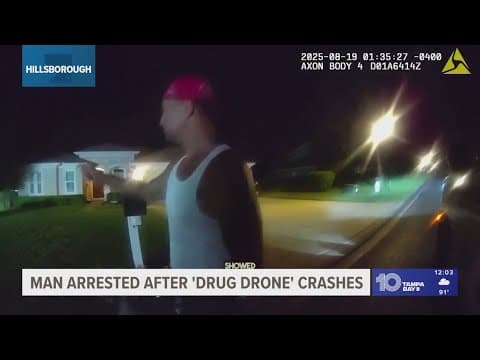 Deputies: Man arrested after crashing drone with drugs attached into Hillsborough County home