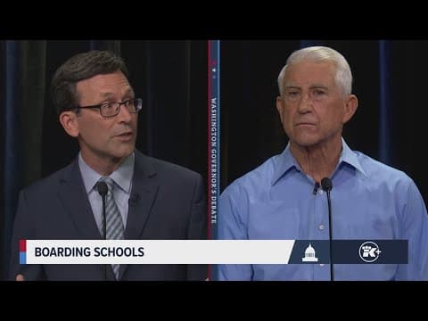 Washington governor's debate: Ferguson, Reichert on Indigenous boarding schools