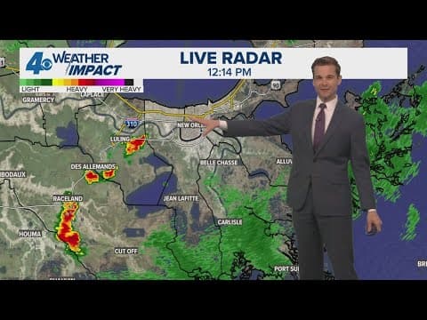 New Orleans Noon Weather: Hot Thursday with heavy showers returning