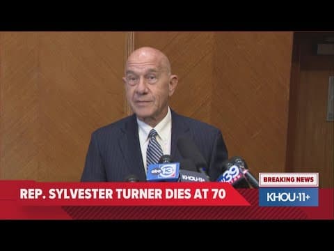 Houston Mayor John Whitmire reacts to death of former Mayor Sylvester Turner