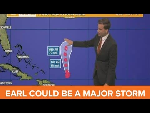 Monday morning Tropical Update: Earl could become major hurricane