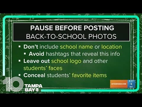 Pause before posting those back-to-school photos