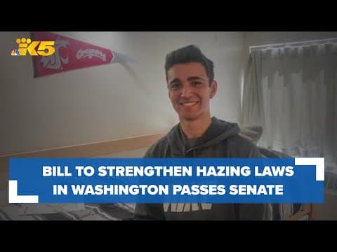 Bill to strengthen hazing laws in Washington passes Senate