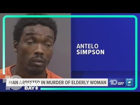 Tampa police arrest man after elderly woman found dead