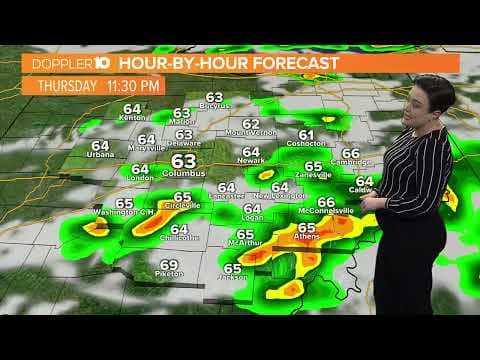 Scattered showers & storms expected to develop in central Ohio this evening;  | June 15, 2023