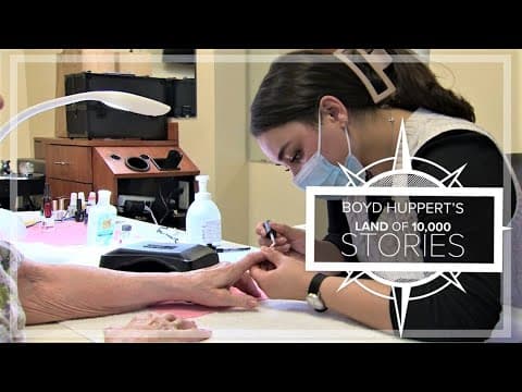 As beauty school student practices, nursing home residents sport nicest nails around