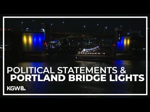 Multnomah County bridge operators want bridges to stop lighting up for political statements