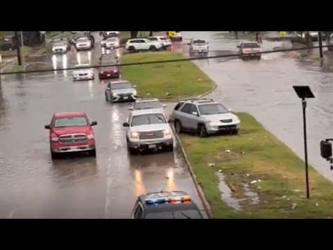 RAW VIDEO: Drivers stranded in Sunday storms
