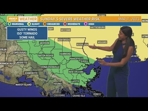 A nice day today then a strong cold front moves in on Sunday