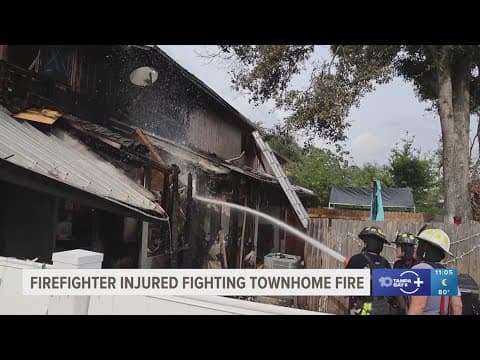 Firefighter injured while fighting townhome fire in Hillsborough County