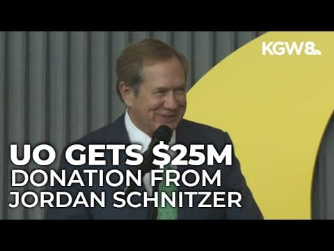University of Oregon gets one of its largest donations in history from Portland businessman