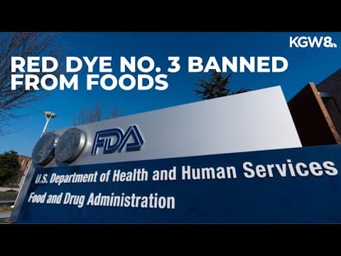 FDA bans red dye No. 3 from foods