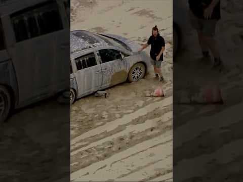 Rain turns Burning Man festival into muddy mess, leaving thousands stranded in Nevada desert