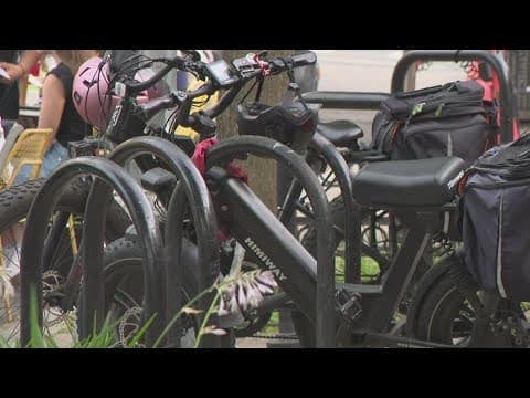 Bike stolen with angle grinder caught on camera