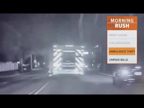 Florida man steals ambulance, leading police on chase