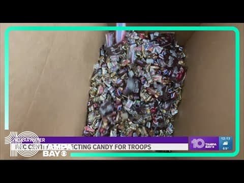 Rec centers collecting candy for troops