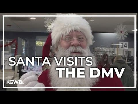 Santa gets REAL ID at Portland DMV