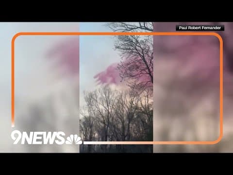 DC-10 Aircraft Drops Fire Retardant Near South Carolina Homes