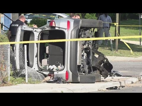 Person injured in crash, shots fired