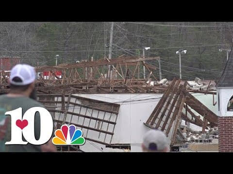Sunbright community Morgan County severely damaged by possible tornado