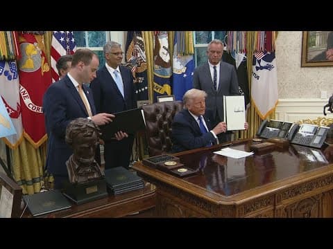 Trump signs multiple health-related executive orders